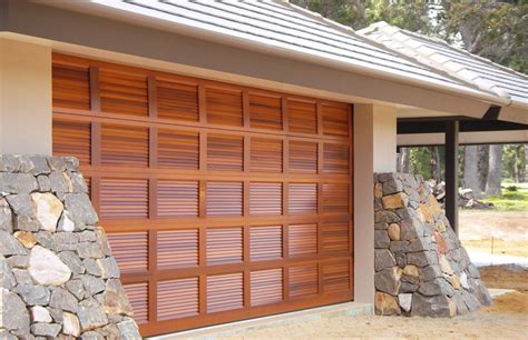 A wide variety of western garage doors options are available to you, such as. Danmar's Louvre Panel Red Cedar Timber Garage Door | Best ...