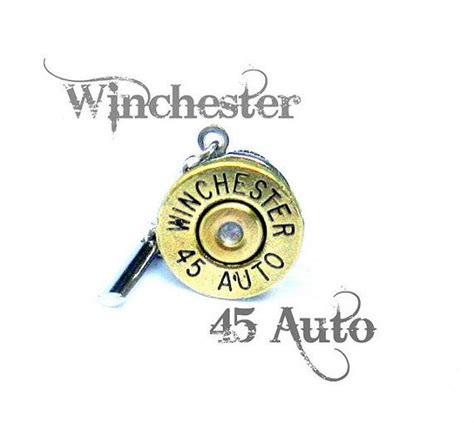 Winchester 45 Auto Casing Tie Tack Bullet Jewelry By Lizzybleu 2000