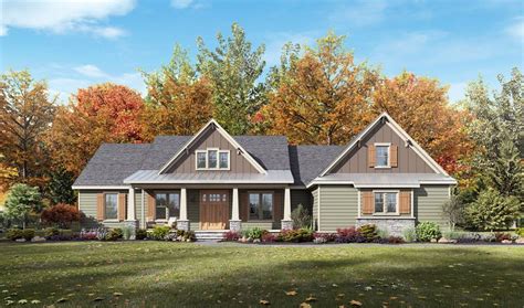 Beautiful Craftsman Ranch Style House Plan 8731 Cedar Springs