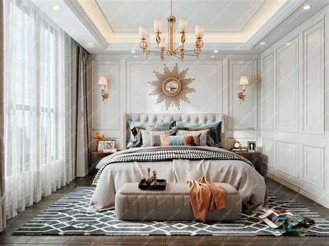 American Light Luxury Bedroom Master Bedroom 3d Model 3ds Max Store