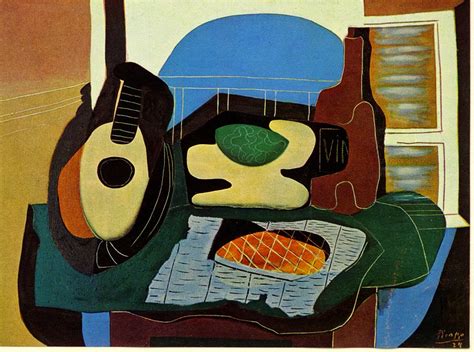 Pablo picasso paintings are so famous today, that he often serves as a synonym for the best artist. Still life with stone, 1924 - Pablo Picasso - WikiArt.org