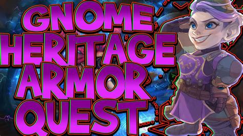 World Of Warcraft Gnome Heritage Armor Questline Shadowlands