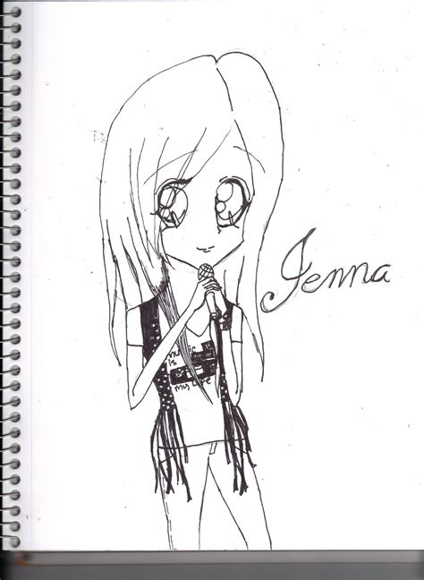 image coloring page of jenna degrassi wiki