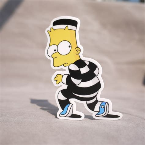 Bart Simpson Criminal Sticker