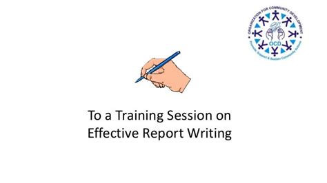 Effective Report Writing