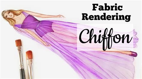 How To Illustrate Sheer Fabrics Chiffon Fabric Rendering Fashion