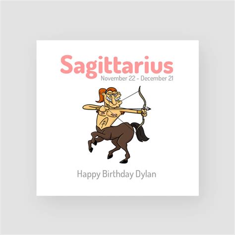 Personalised Sagittarius Birthday Card Funny Birthday Card Etsy Uk