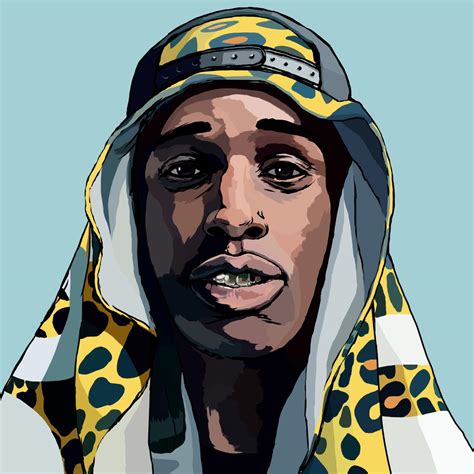 Trippy Asap Rocky Drawing Asap Tocky Testing Rapper Art Hip Hop Art