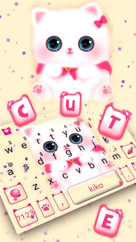 Kawaii Kitty Cute Cat Keyboard Theme Apk Para Android Download