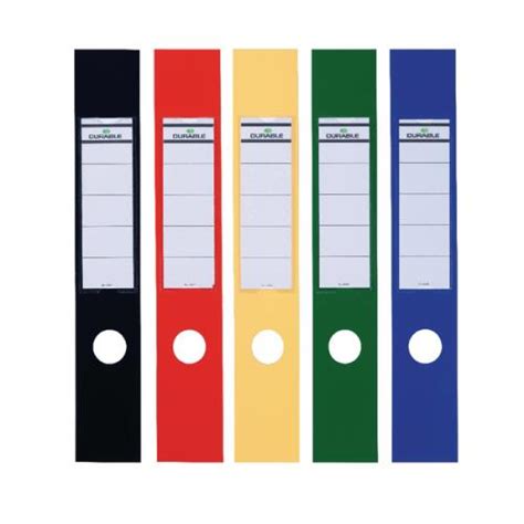 To create file folder labels, use microsoft word. Durable Ordofix Lever Arch File Spine Labels Assorted ...