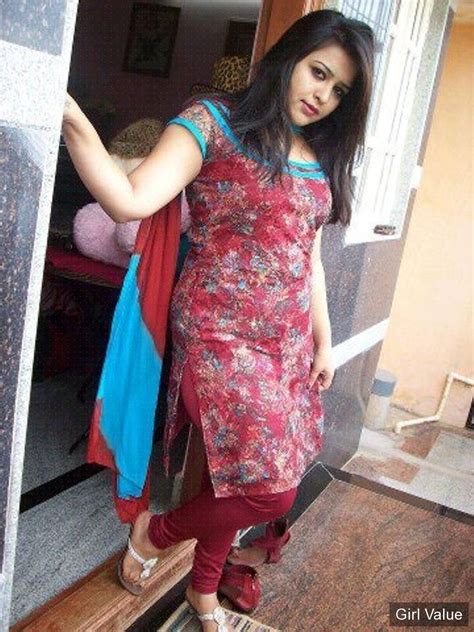 Token5532 Indian Girl In Tight Red Salwar Kameez