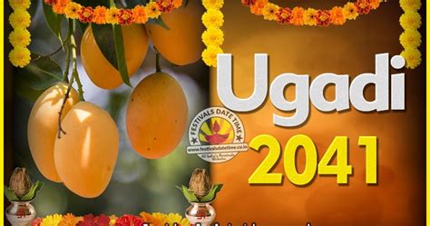 2041 Ugadi New Year Date And Time 2041 Ugadi Calendar Festivals Date