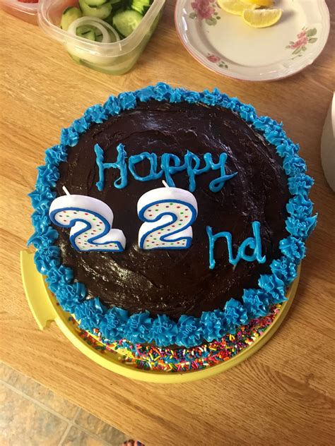 25 Beautiful Image Of 22nd Birthday Cake 22nd Birthday Cake 22nd