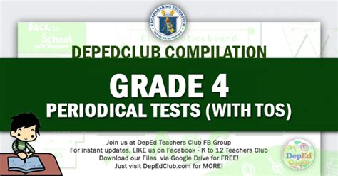 GRADE 4 1st Periodical Tests With TOS