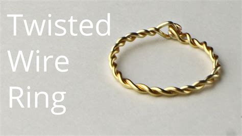 Twisted Wire Ring Tutorial Beadalon 20g Artistic Wire Youtube