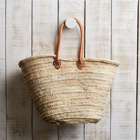 The Long Handle French Market Baskets Hand Made In 5 Colours The