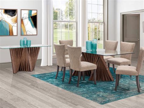 Torano 7 Piece Dining Room Suite Sedgars Home Stunning Contemporary