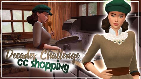 Cc Shopping For Decades Challenge The Sims 4 Youtube