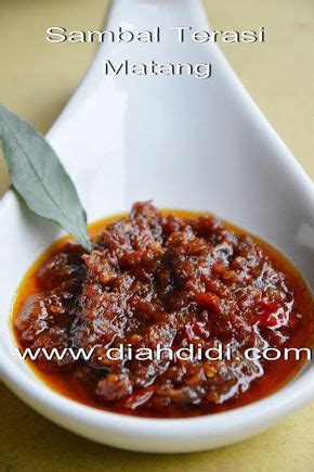 8.069 resep sambal terasi ala rumahan yang mudah dan enak dari komunitas memasak terbesar dunia! Diah Didi's Kitchen: Sambal Terasi Matang | Resep masakan, Masakan indonesia, Resep masakan ...
