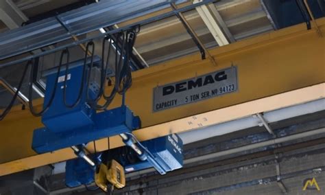 Demag 5 Ton Overhead Crane For Sale Auction Hoists And Material