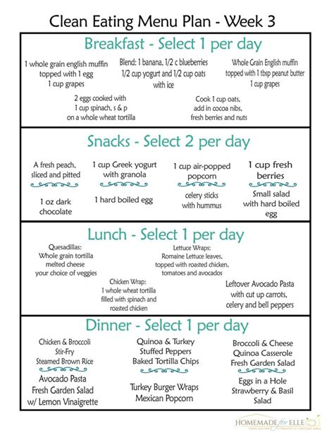 30 Day Meal Plan For Weight Loss Pdf Pdf Keg