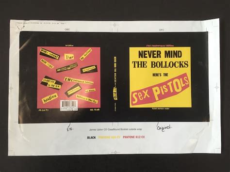 Sex Pistols Original Proof Artwork For Never Mind The Bollocks Album The Fame Bureau