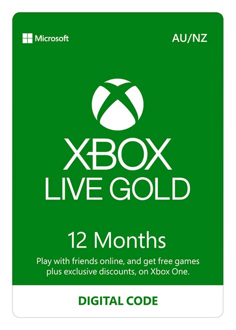 Xbox Live Gold 12 Month Subscription Digital Code Xbox One In