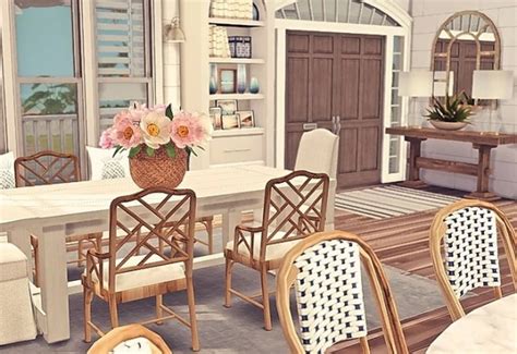 Blooming Rosy Bright Coastal Collection Part I • Sims 4 Downloads