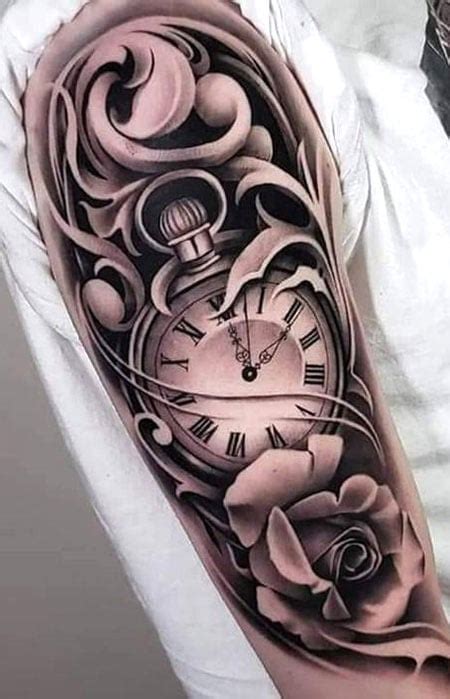 Aggregate More Than 78 Clock And Rose Tattoo Stencil Best Esthdonghoadian