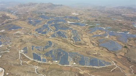 Globalink Aerial View Of Solar Farm In North Chinas Taihang Mountain