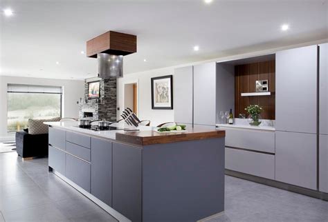 Walnut And Grey Contemporary Kitchen Other By The Design Yard Houzz