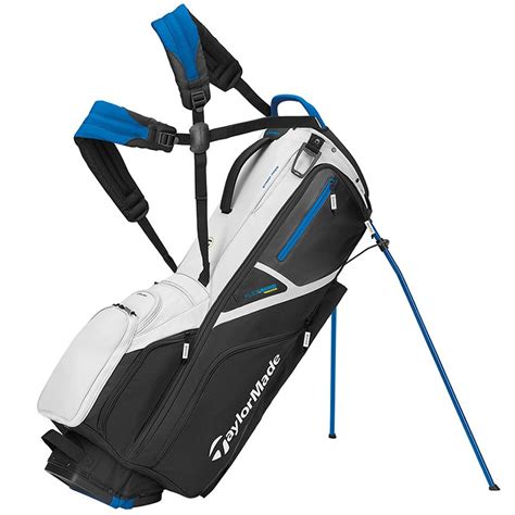 TaylorMade 2021 Flextech Crossover Golf Stand Bag White/Black/Blue ...