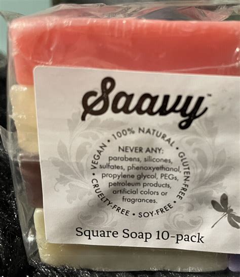 Saavy 100 Natural Handcrafted Soap Pack Of 10 12oz Bars Ebay