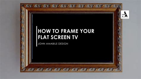 How To Frame Your Flat Screen Tv Wheres The Art Tv Design For Your