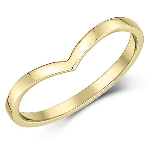 9ct Yellow Gold Curved Wishbone Wedding Ring Band Curved Wishbone At Elma Uk Jewellery
