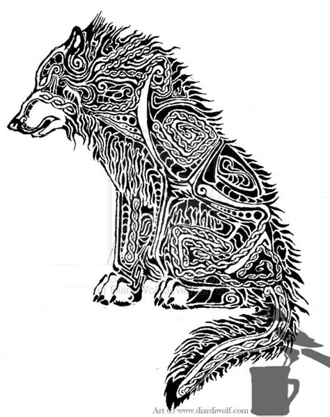 Dire Wolf Tattoo Design By Diardiwolf On Deviantart Wolf Tattoo