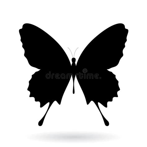 Illustration Noire De Silhouette De Papillon Illustration De Vecteur
