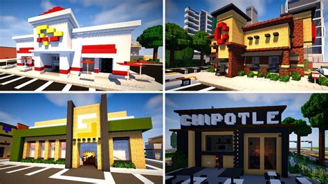 In part 2 for this minecraft tutorial on how to build a restaurant, i will be showing you how to do the interior layout and furnishings, which then completes. Minecraft: Restaurants! (Chipotle, Subway, In N' Out ...