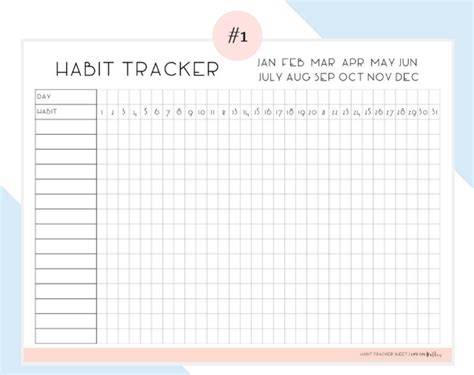 Declarative Printable Habit Tracker Regina Blog