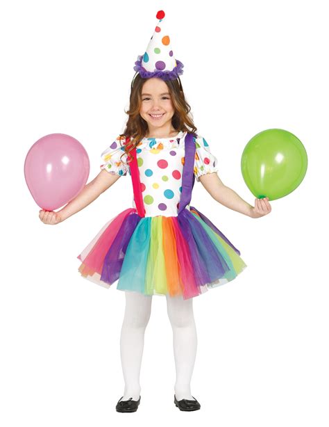 Disfraz de mimi para niña. Disfraz de payaso puntos y tutú niña: Disfraces niños,y ...