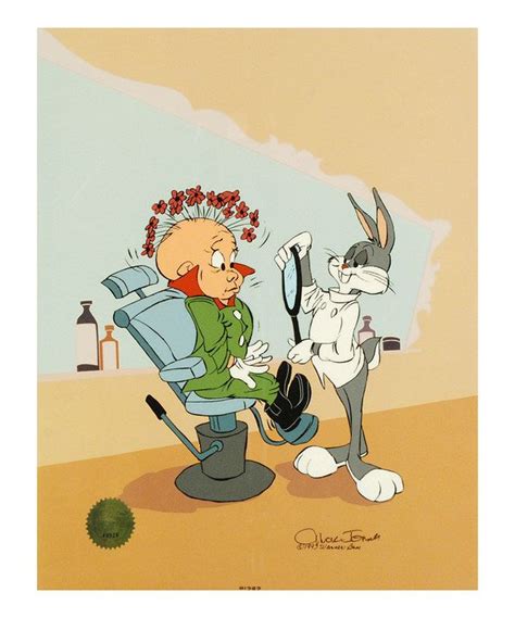 Rabbit Of Seville Limited Edition Cel Looney Tunes Cartoons Animated