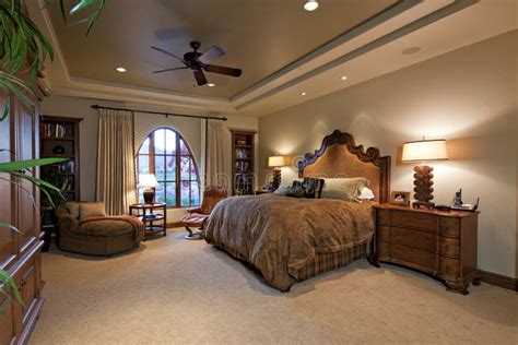 Spacious Bedroom In Luxury Manor House Stock Photo Image Of Bright