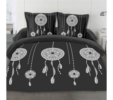 Parure De Couette Attrape-rêves Coton - Noir - Housse-de ...