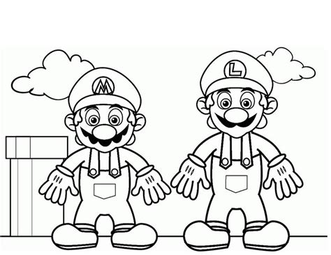Dibujos De Super Mario Bros 153759 Videojuegos Para Colorear