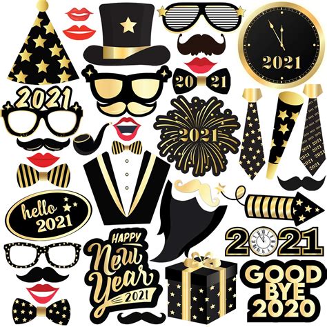 Buy Katchonnew Years Photo Booth Props 2024 Pack Of 35 New Years