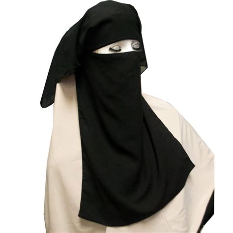 Buy Thehijabstore Womens Three Layer Saudi Style Niqab Muslim Face Veil