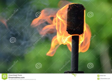 Juggling Fire Torch Stock Image Image Of Close Sport 94301759
