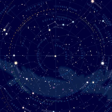 Night Sky Map Poster Astronomy Now Shop Map Of The Night Sky Map