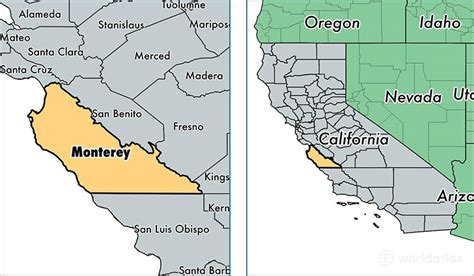 Monterey County California Map Of Monterey County Ca Where Is