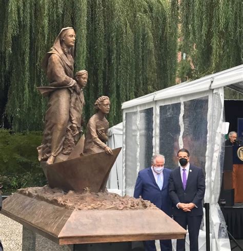 mother cabrini statue unveiled in lower manhattan brooklyn reporter